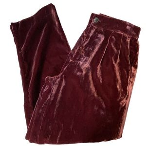 Madewell Velvet Tapered Leg Pants Sz XS